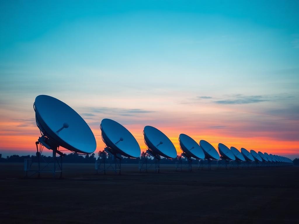 Radiotelescoop bij sterrenwacht Westerbork